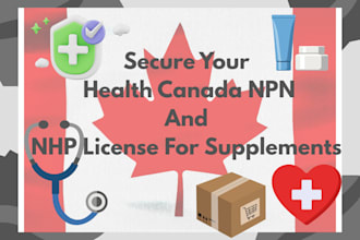 secure your health canada npn and nhp license for supplements
