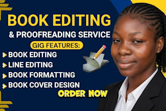 do professional book editing, fiction and non fiction editing, book proofreading