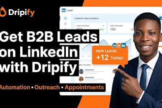 setup dripify linkedin automation for b2b lead generation