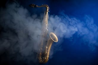 record a saxophone backend to your song no ai