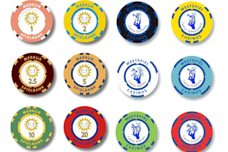 design professional poker chip or poker logo for your brand