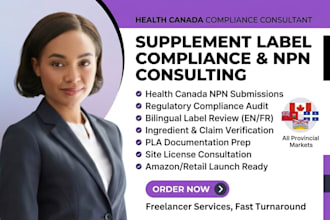 ensure your supplement labels are fully health canada compliant