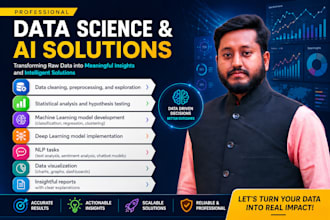 perform advanced data analysis, ml, dl and nlp solutions
