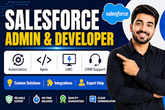 provide salesforce admin, apex development and CRM automation services