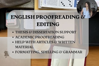 proofread and edit any text for you