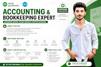 provide expert bookkeeping and cleanup in quickbooks and xero