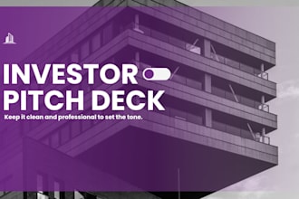 design a pitch deck for real estate and reit investors