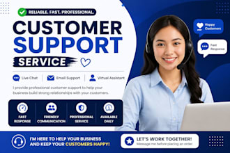 handle customer service, live chat, and email support