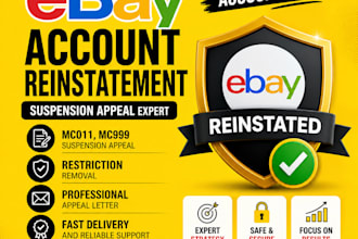 reinstate your ebay account suspension, mc011 mc999 appeal