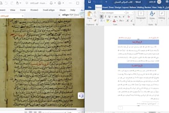 do accurate arabic typing, arabic data entry, pdf to word arabic typing