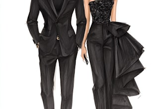 create fashion design clothes illustration