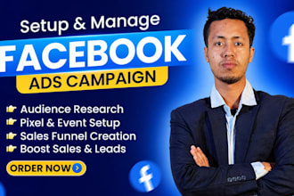 create and manage facebook marketing campaigns, fb ads