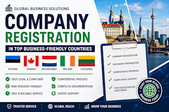 register your company in estonia, canada, netherlands, ireland, lithuania