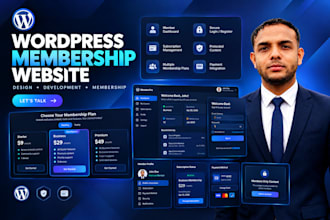 create membership website with subscription system wordpress expert