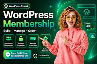 create membership website with subscription system wordpress expert