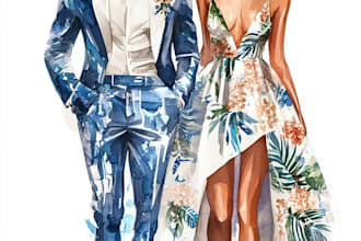 create fashion design clothes illustration