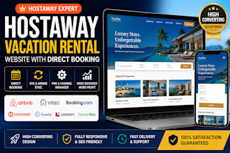 build hostaway website, direct booking, lodgify website,smoobu airbnb website