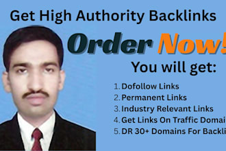 provide high quality backlinks to boost off page seo