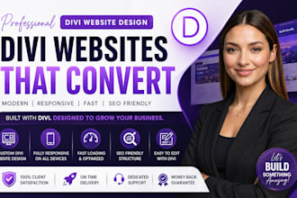 build divi wordpress website or redesign divi 5 website
