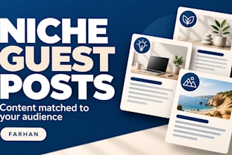 publish niche relevant guest posts with backlinks