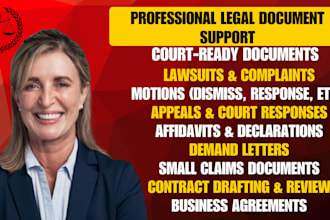 prepare your small claims court documents to sue or defend your case