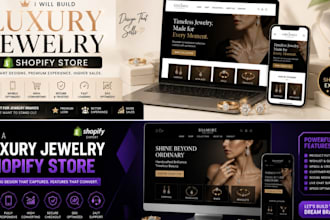 build luxury jewelry shopify store jewelry website earrings shopify website