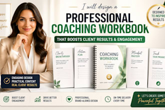 design professional coaching workbook that boosts client results and engagement