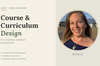 design your online course curriculum or signature coaching program