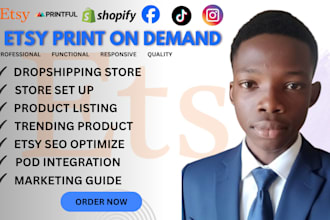setup etsy shopify print on demand store with gelato printiful printify apliiq