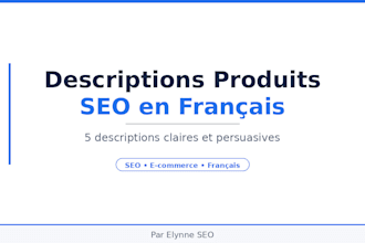 write french shopify product descriptions