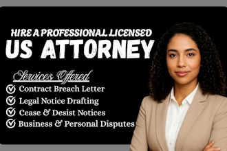 draft a legal letter for contract disputes, employment, or landlord tenant issue