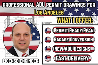 create professional adu permit drawings for los angeles