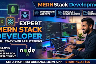 develop full stack web app using mern stack react node mongodb