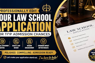 professionally edit your law school application for top admission chances