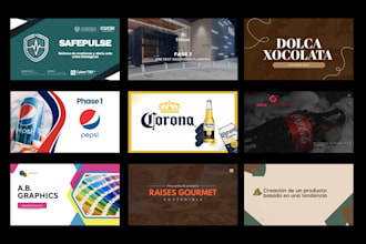 design a modern canva presentation or business slides
