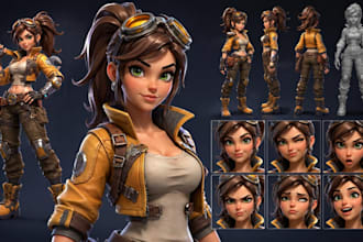 create unique character model design