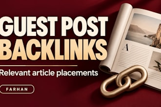 arrange guest post placements with backlinks