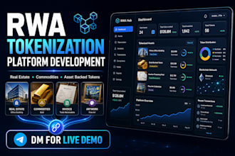 develop blockchain tokenization platform for rwa real estate gold and stocks