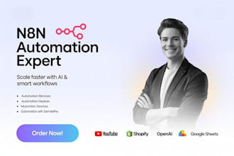 do n8n youtube automation, n8n automation specialist, ai automation, n8n shopify