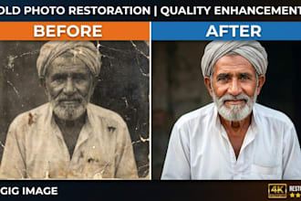 convert old torn images into 4k quality