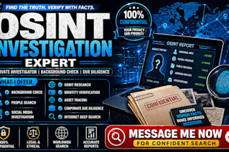 osint investigation private investigator background check internet research