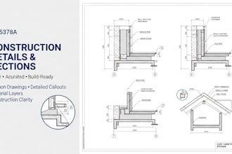 create construction detailing and section drawings for accurate building