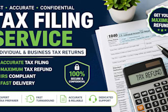prepare and e file your US individual tax return irs 1040