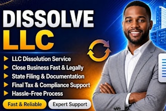 dissolve llc, close US company legally, file llc dissolution ein closure
