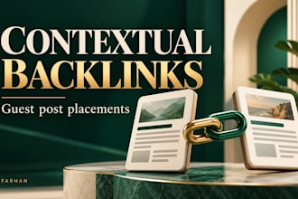 publish guest posts with contextual backlinks