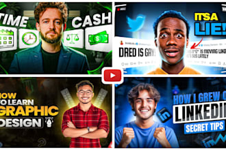 create scroll stopping youtube thumbnails podcast thumbnails