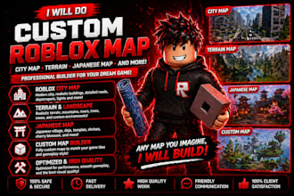 custom roblox map roblox city map terrain japanese map roblox model, assets