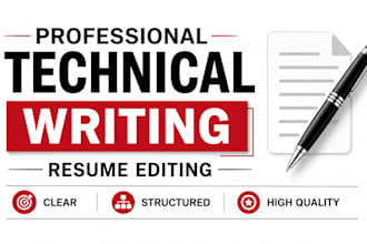 write professional technical articles and edit your resume