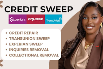 remove inquiries and negative items across all three credit bureaus
