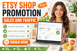 do etsy shop promotion with etsy seo listing to increase sales and etsy traffic